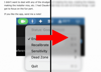 Разработчик создал для macOS программу контроля осанки: экран заблюрят, если вы сутулитесь