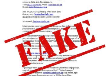 Міненерго попереджає про фішингову розсилку з вимогою оплати