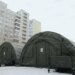У Києві на Троєщині розгорнули наметові містечка через відсутність опалення та світла