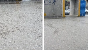 Дніпро засипало градом