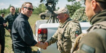 Пісторіус відвідав позиції української ППО, ознайомився із засобами протидії "шахедам"