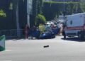Повалений паркан та постраждалі: у Дніпрі компакт-кар зніс позашляховик