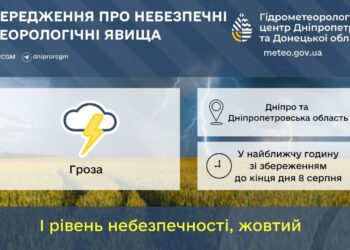 Дніпро накриє небезпечна гроза: негода почнеться вже найближчої години