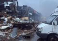 Російські удари знищили відділення №6 та пошкодили сортувальне депо “Нової пошти” в Києві